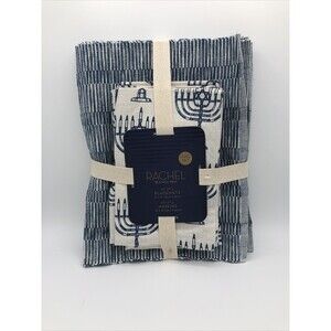 Hanukkah Star of David Placemats Napkins Set NEW Tableware Rachel Roy